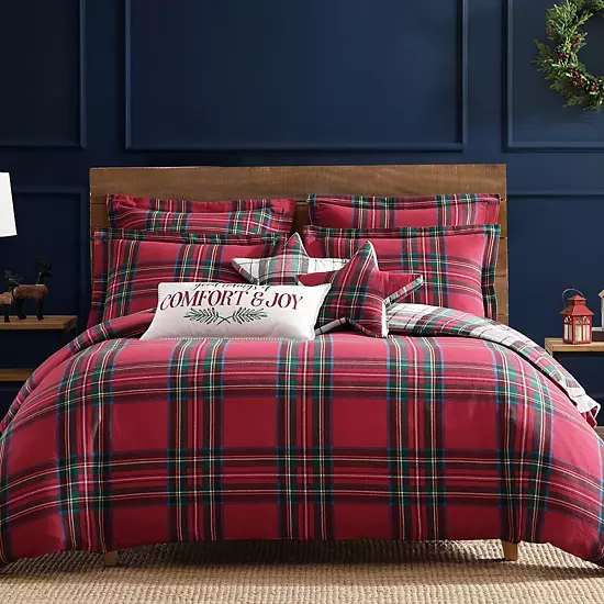 Levtex Home Spencer Plaid Flannel Duvet Cover Set 1 Levtex Home Spencer Plaid Flannel Duvet Cover Set