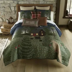 Donna Sharp Bear Cottage Quilt & Sham Set
