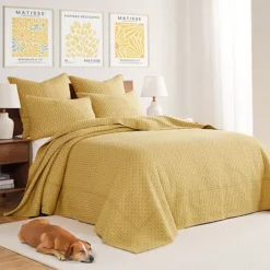 Levtex Home Cross Stitch Bedspread Set 39 Levtex Home Cross Stitch Bedspread Set -Bedding Shop 6590450 Ochre