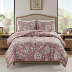 Madison Park Essentials Comforter Set -Bedding Shop 6648164 Pink Linework Floral