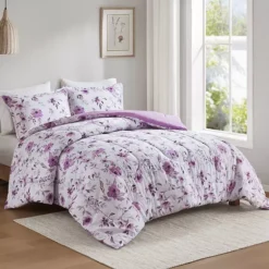 Madison Park Essentials Comforter Set -Bedding Shop 6648164 Purple Multi Bloom