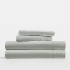 Home Collection Solid Cotton Sheet Set Or Pillowcases 23 Home Collection Solid Cotton Sheet Set Or Pillowcases -Bedding Shop 6648630 Green Mist