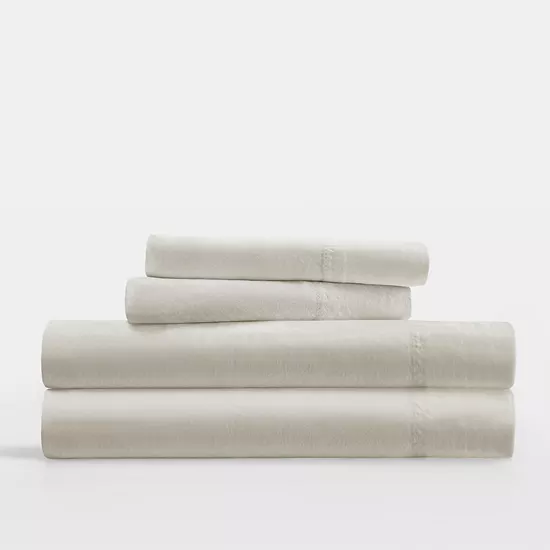 Home Collection Solid Cotton Sheet Set Or Pillowcases 9 Home Collection Solid Cotton Sheet Set Or Pillowcases - Image 9