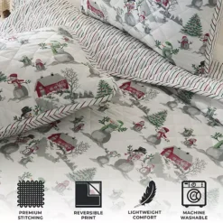 Madelinen® Winter Holiday Lodge Quilt Set With Shams -Bedding Shop 6664289 ALT4