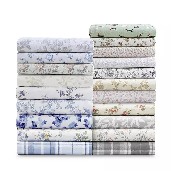 Laura Ashley Ashfield Printed Flannel Sheet Set 8 Laura Ashley Ashfield Printed Flannel Sheet Set - Image 8