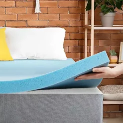 Continental Sleep, 1-inch Gel Memory Foam Mattress Topper. -Bedding Shop 6834704 ALT2