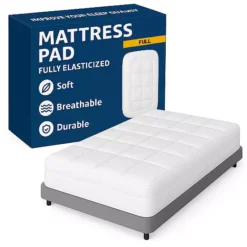 Continental Sleep, 3-inch Quilted Fitted Fluffy & Soft Mattress Pad.
