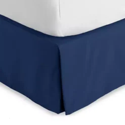 Tailored Pleated Bedskirt -Bedding Shop 6864334 Dark Blue