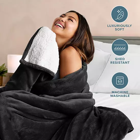 Sherpa Fleece Blanket 2 Sherpa Fleece Blanket - Image 2