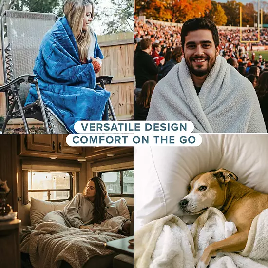 Sherpa Fleece Blanket 4 Sherpa Fleece Blanket - Image 4