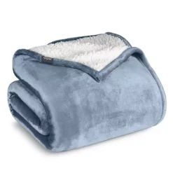Sherpa Fleece Blanket 39 Sherpa Fleece Blanket -Bedding Shop 6864338 Dusty Blue