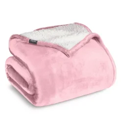Sherpa Fleece Blanket 28 Sherpa Fleece Blanket -Bedding Shop 6864338 Light Pink