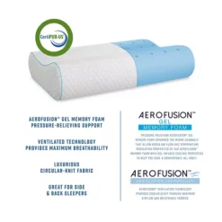 BodiPedic AeroFusion Contour Gel-Infused Memory Foam Bed Pillow 9 BodiPedic AeroFusion Contour Gel-Infused Memory Foam Bed Pillow -Bedding Shop 6939369 ALT3