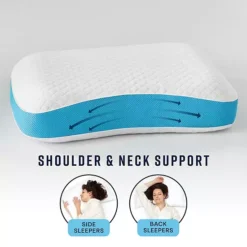 BodiPedic Side & Back Sleeper Gel-Infused Memory Foam Bed Pillow -Bedding Shop 6939380 ALT2