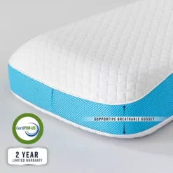 BodiPedic Side & Back Sleeper Gel-Infused Memory Foam Bed Pillow -Bedding Shop 6939380 ALT6