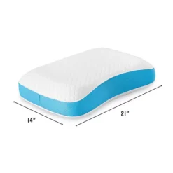 BodiPedic Side & Back Sleeper Gel-Infused Memory Foam Bed Pillow -Bedding Shop 6939380 ALT8