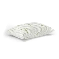 BodiPedic Gel-Infused Memory Foam Cluster Jumbo Bed Pillow With Rayon From Bamboo Infused Cover