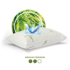 BodiPedic Gel-Infused Memory Foam Cluster Jumbo Bed Pillow With Rayon From Bamboo Infused Cover -Bedding Shop 6939384 ALT8