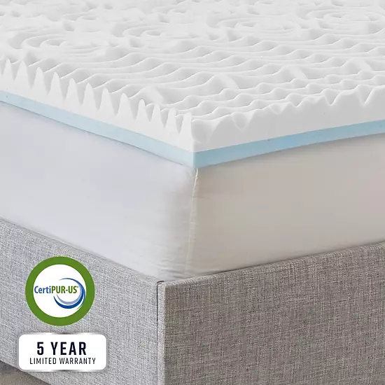 BodiPedic 3-Inch Reversible Dual Sided Memory Foam Mattress Topper 6 BodiPedic 3-Inch Reversible Dual Sided Memory Foam Mattress Topper - Image 6