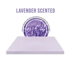 BodiPedic 3-Inch Lavender Scented Memory Foam Mattress Topper -Bedding Shop 6939425 ALT4