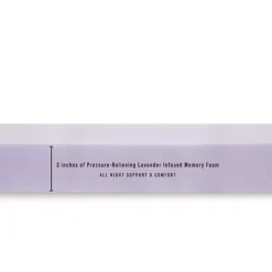 BodiPedic 3-Inch Lavender Scented Memory Foam Mattress Topper -Bedding Shop 6939425 ALT8