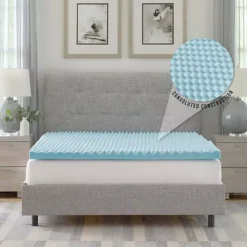 BodiPedic 2.5-Inch Gel-Infused Memory Foam Mattress Topper -Bedding Shop 6939427 ALT2