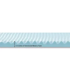 BodiPedic 2.5-Inch Gel-Infused Memory Foam Mattress Topper -Bedding Shop 6939427 ALT5