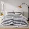 510 Design Blake Stripe Textured Print Comforter Set
