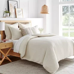 Levtex Home Reede Muslin Cream Duvet Cover Set With Shams 23 Levtex Home Reede Muslin Cream Duvet Cover Set With Shams -Bedding Shop 6980872 ALT9