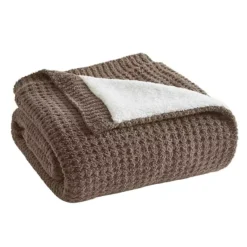 Madison Park Rowan Waffle Knit Chenille Throw Blanket 25 Madison Park Rowan Waffle Knit Chenille Throw Blanket -Bedding Shop 6987535 Brown