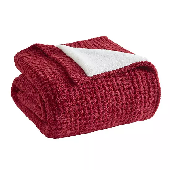 Madison Park Rowan Waffle Knit Chenille Throw Blanket 12 Madison Park Rowan Waffle Knit Chenille Throw Blanket - Image 12