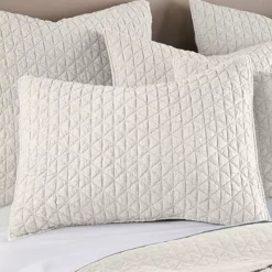 Levtex Home Rowan Cream Textured Quilt Set Or Euro Sham Set -Bedding Shop 6999923 ALT2