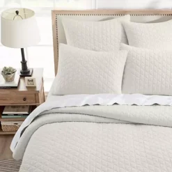 Levtex Home Rowan Cream Textured Quilt Set Or Euro Sham Set -Bedding Shop 6999923 ALT4