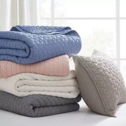 Levtex Home Rowan Cream Textured Quilt Set Or Euro Sham Set -Bedding Shop 6999923 ALT5