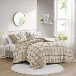 Intelligent Design Velvet Dream Puff Midweight Comforter Set -Bedding Shop 7001510 ALT6