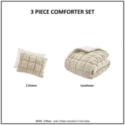 Intelligent Design Velvet Dream Puff Midweight Comforter Set -Bedding Shop 7001510 ALT9