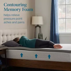 Lucid Dream 2-in. Gel & Charcoal Mattress Topper With Cover -Bedding Shop 7008552 ALT2