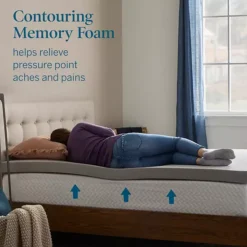 Lucid Dream 3-in. Gel & Charcoal Mattress Topper With Cover -Bedding Shop 7008553 ALT2