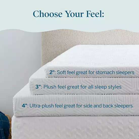 Lucid Dream 4-in. Lavender & Gel & Lavender Mattress Topper With Cover 7 Lucid Dream 4-in. Lavender & Gel & Lavender Mattress Topper With Cover - Image 7