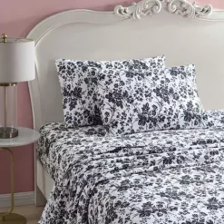 Betsey Johnson Toile Sheet Set Or Shams -Bedding Shop 7021345 Black Toile