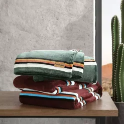 Wrangler Western Saddle Stripe Throw Blanket -Bedding Shop 7048806 ALT6