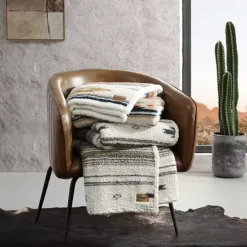 Wrangler Coyote Sands Beige Reversible Throw Blanket -Bedding Shop 7051545 ALT2