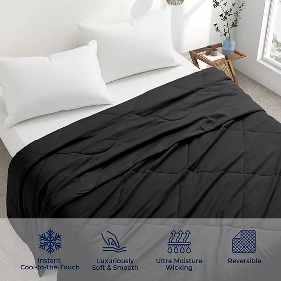 Unikome Ultra-cool Lightweight Summer Blanket - Reversible Cooling Blanket For Hot Sleepers 3 Unikome Ultra-cool Lightweight Summer Blanket - Reversible Cooling Blanket For Hot Sleepers - Image 3