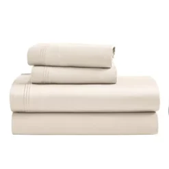 SUPERIOR Egyptian Cotton 1500 Thread Count Solid 4-pc Sheet Set -Bedding Shop 7106115 Ivory