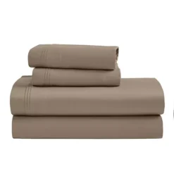 SUPERIOR Egyptian Cotton 1500 Thread Count Solid 4-pc Sheet Set -Bedding Shop 7106115 Taupe