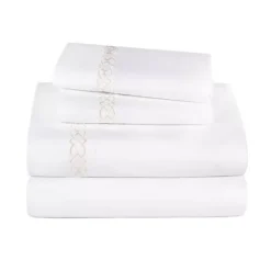 SUPERIOR Egyptian Cotton 1000 Thread Count 4-pc. Deep Pocket Sheet Set With Pillowcases -Bedding Shop 7106117 White Ivory