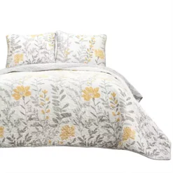 Lush Decor Aprile 3-pc. Reversible California King Quilt Set -Bedding Shop 7117550 ALT7