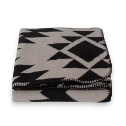 Discover Europe Cotton Blend Throw -Bedding Shop 7119235 Blk Beige