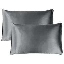 Mend Set Of 2 Satin Beauty Pillowcases -Bedding Shop 7133305 Gunmetal