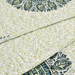 Serenta Encore Medallion Print 5-Piece Quilt Set With Throw Pillows -Bedding Shop 7142234 ALT3